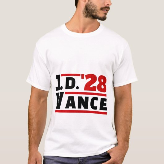 Vance 2028 JD Vance 2028 President Verkiezingen 20 T-shirt (Voorkant)