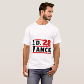 Vance 2028 JD Vance 2028 President Verkiezingen 20 T-shirt (Voorkant volledig)