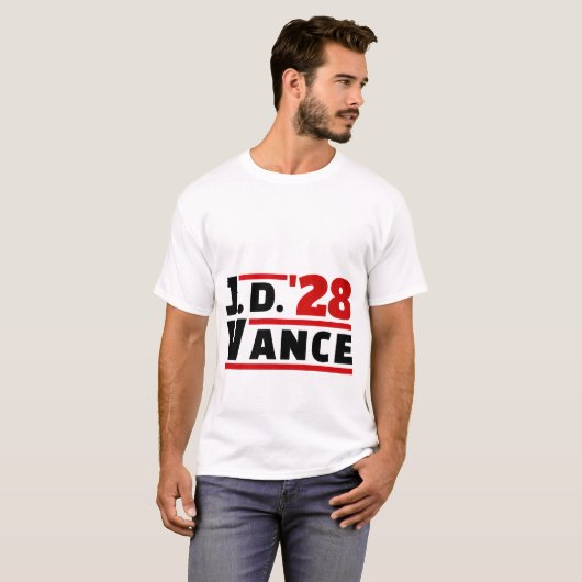 Vance 2028 JD Vance 2028 President Verkiezingen 20 T-shirt (Voorkant volledig)