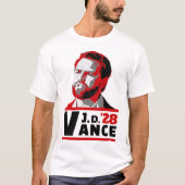 Vance 2028 JD Vance 2028 President Verkiezingen T-shirt (Voorkant)