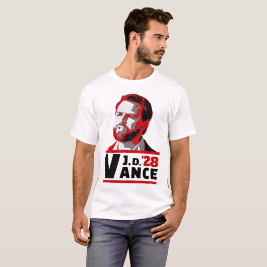 Vance 2028 JD Vance 2028 President Verkiezingen T-shirt (Voorkant volledig)