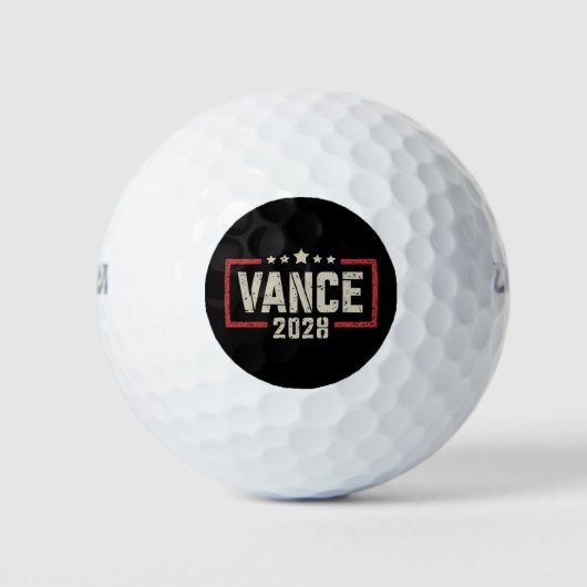 Vance 2028 President Verkiezingscampagne Amerikaan Golfballen (Voorkant)