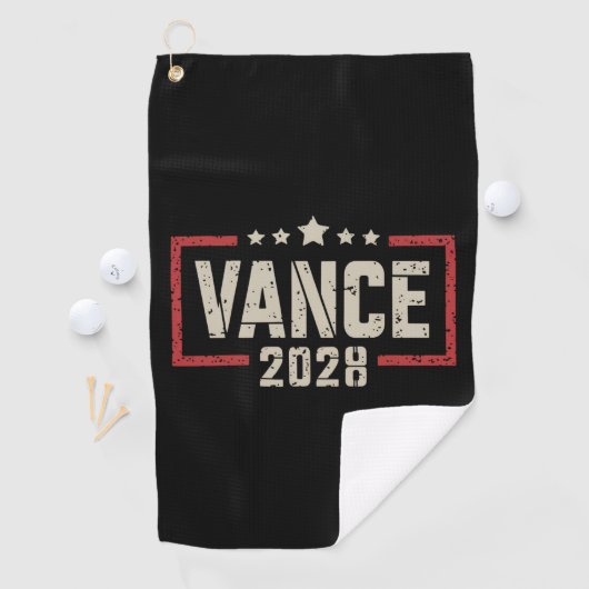 Vance 2028 President Verkiezingscampagne Amerikaan Golfhanddoek (Insitu)