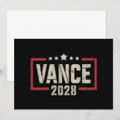 Vance 2028 President Verkiezingscampagne Amerikaan Kaart (Voorkant / Achterkant)