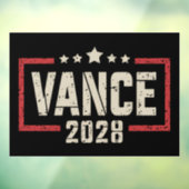 Vance 2028 President Verkiezingscampagne Amerikaan Raamsticker (Vel 3)