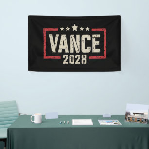 Vance 2028 President Verkiezingscampagne Amerikaan Spandoek