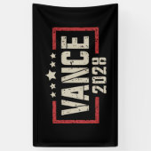 Vance 2028 President Verkiezingscampagne Amerikaan Spandoek (Verticaal)