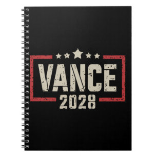 Vance 2028 President Verkiezingscampagne VS Vlag Notitieboek