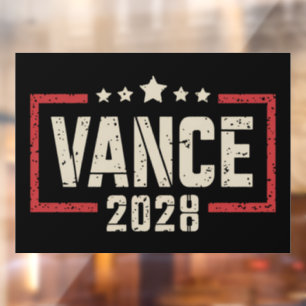 Vance 2028 President Verkiezingscampagne VS Vlag Raamsticker