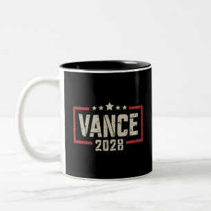 Vance 2028 President Verkiezingscampagne VS Vlag Tweekleurige Koffiemok