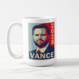 Vance 2028 voor president 28 Vintage Republikein Koffiemok