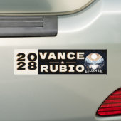 Vance Rubio 2028 Bumpersticker (Op auto)