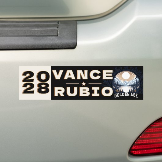 Vance Rubio 2028 Bumpersticker (Op auto)