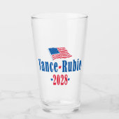 Vance Rubio 2028 (flag) Glas (Voorkant)