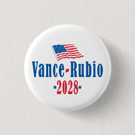 Vance Rubio 2028 (flag) Ronde Button 3,2 Cm