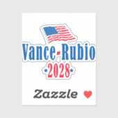 Vance Rubio 2028 (flag) Sticker (Vel)