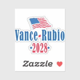 Vance Rubio 2028 (flag) Sticker