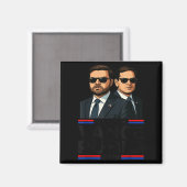 Vance Rubio 2028 J D Vance Marco Rubio President 2 Magneet (Voorkant / Achterkant)