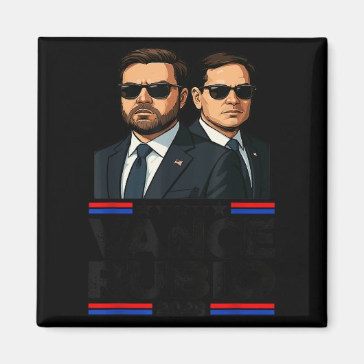 Vance Rubio 2028 J D Vance Marco Rubio President 2 Magneet (Voorkant)