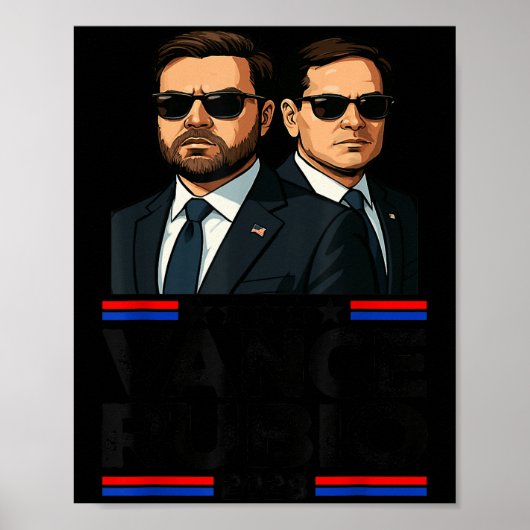 Vance Rubio 2028 J D Vance Marco Rubio President 2 Poster (Voorkant)