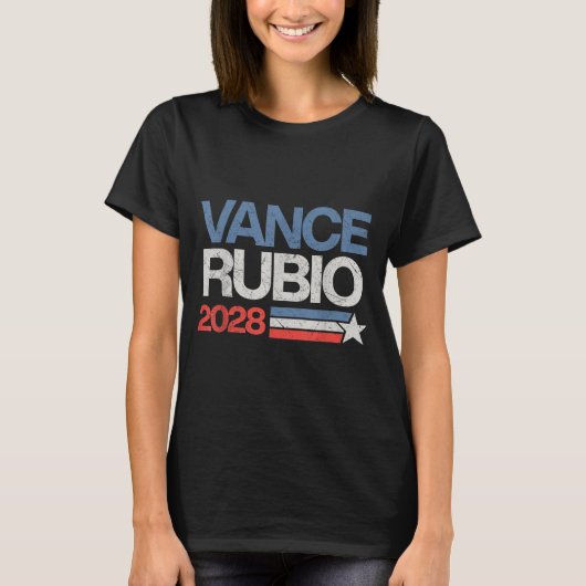 Vance Rubio 2028 President Jd Vance Marco Rubio Us T-shirt (Voorkant)