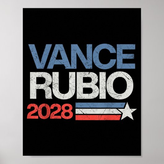 Vance Rubio 2028 President Jd Vance Marco Rubio VS Poster (Voorkant)
