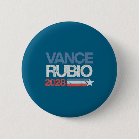 Vance Rubio 2028 President Jd Vance Marco Rubio VS Ronde Button 5,7 Cm (Voorkant)
