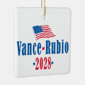 Vance Rubio 2028 (vlag) Keramisch Ornament (Rechts)