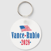 Vance Rubio 2028 (vlag) Sleutelhanger (Achterkant)