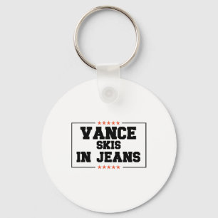 Vance Skipt in Jeans Grappig Skien Anti Jd Vance C Sleutelhanger