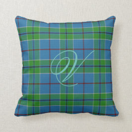 Vance Tartan Monogram Pillow Kussen