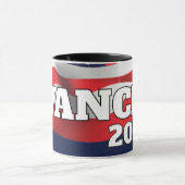 Vance-tekst met vlag en Amerikaanse zeearend Mok (Midden)