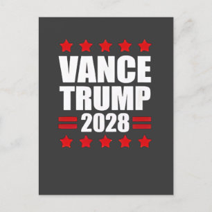Vance Trump Presidentsverkiezing 2028 Politiek Feestdagenkaart