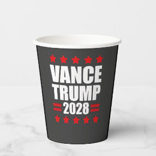 Vance Trump presidentsverkiezingen 2028 Papieren Bekers