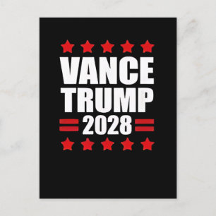 Vance Trump Presidentsverkiezingen 2028 Politiek Uitnodiging Briefkaart