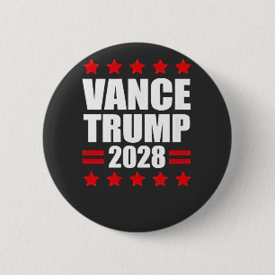 Vance Trump presidentsverkiezingen 2028 Ronde Button 5,7 Cm