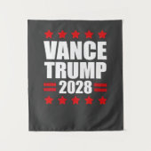Vance Trump presidentsverkiezingen 2028 Wandkleed (Voorkant)