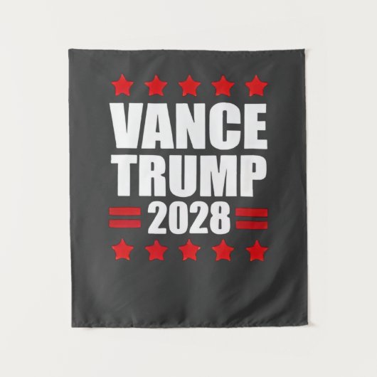 Vance Trump presidentsverkiezingen 2028 Wandkleed (Voorkant)