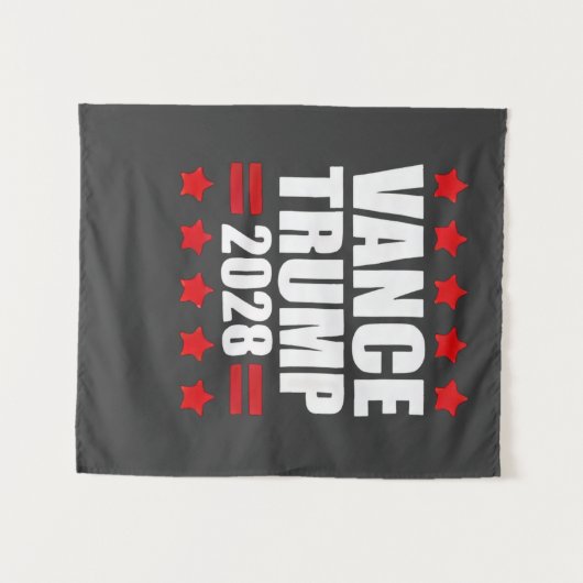 Vance Trump presidentsverkiezingen 2028 Wandkleed (Voorkant (horizontaal))