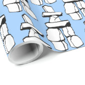 Vancoouver Wrapping Paper Inuit Inukshuk Paper Cadeaupapier (Rol Hoek)