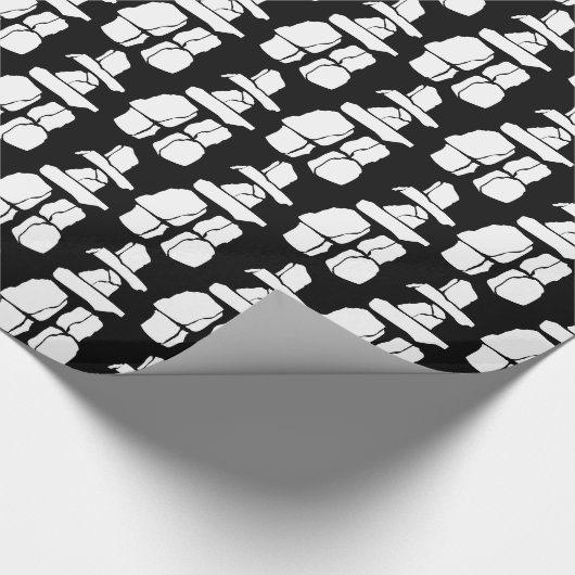 Vancoouver Wrapping Paper Inuit Inukshuk Paper Cadeaupapier (Hoek)