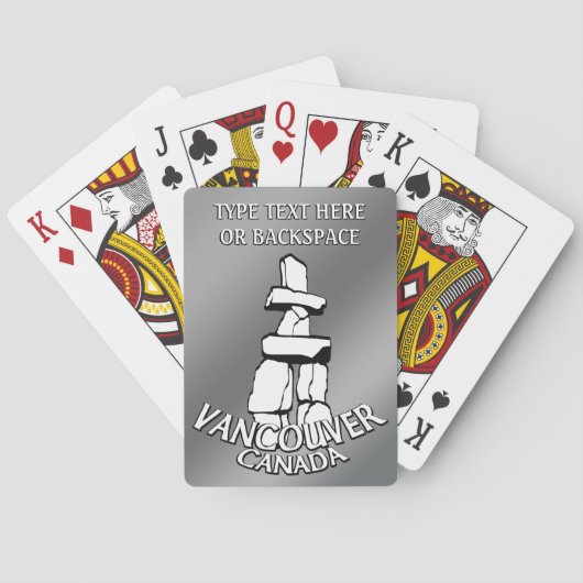 Vancouver-afspeelkaarten personaliseren Vancouver- Pokerkaarten (Achterkant)