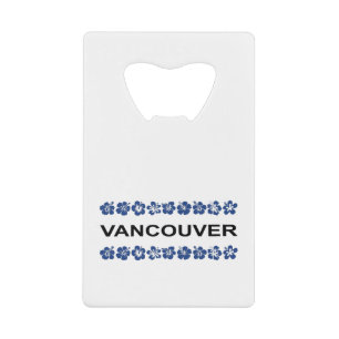 Vancouver Aloha Bands Blue Light Color Creditkaart Flessenopener