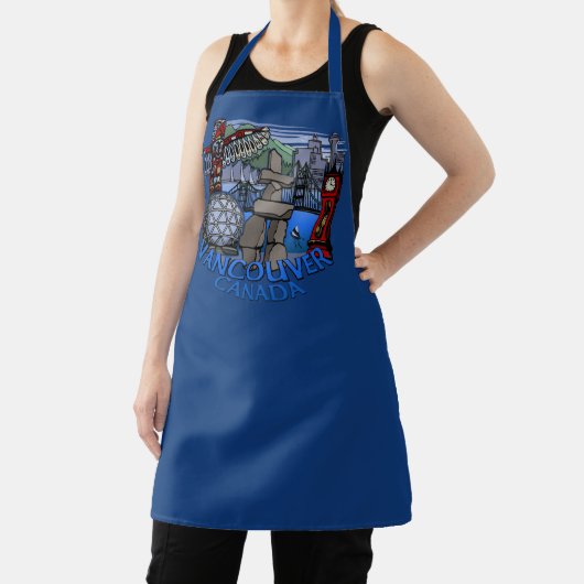 Vancouver Apron Vancouver Landmark Souvenir Aprons Schort (Insitu)