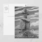 Vancouver Art Briefkaart Vancouver Inukshuk-kaarte (Voorkant / Achterkant)
