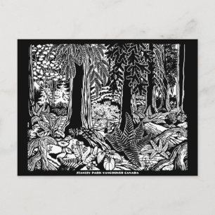 Vancouver Art Briefkaart Vancouver-totem-poolkaart