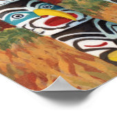 Vancouver Art Poster Vancouver Totem Pole Painting (Hoek)