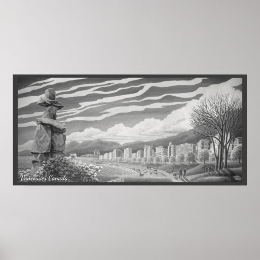 Vancouver Art Posters Vancouver Inukshuk Prints (Voorkant)