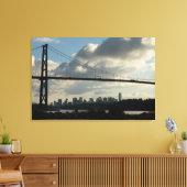 Vancouver Art Print Lions Gate Cityscape Canvas (Insitu (Woonkamer))
