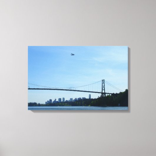 Vancouver Art Print Lions Gate Cityscape Canvas (Voorkant)